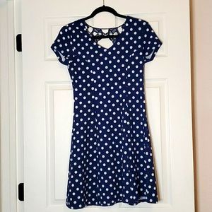 Retro rockabilly polka dot dress